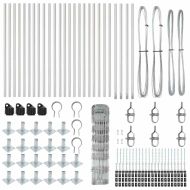 Ограда за пасища Сребрист 50 x 0.8 m Поцинкована стомана