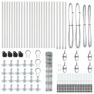 Ограда за пасища Сребрист 50 x 1 m Поцинкована стомана