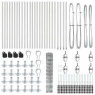 Ограда за пасища Сребрист 50 x 1 m Поцинкована стомана