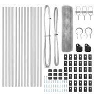 Оградa с колчета Сребрист 0.4 x 25 м Стомана