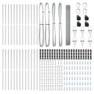 Оградa с колчета Сребрист 1.4 x 50 m Стомана