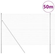 Оградa с колчета Сребрист 1.5 x 50 m Стомана