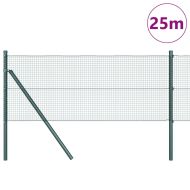 Оградa с колчета Зелен 0.4 x 25 м Стомана