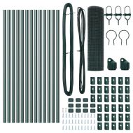 Стълб за ограда. Зелен 25 x 0,8 м (12 x 12 мм мрежа)