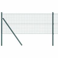Оградa с колчета Зелен 0.8 x 25 m Стомана