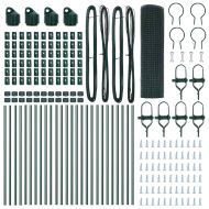 Оградa с колчета Зелен 0.8 x 50 м Стомана
