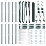 Оградa с колчета Зелен 1.2 x 50 m Стомана