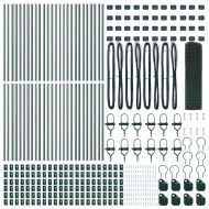 Стълб за ограда. Зелен 100 x 0,6 м (12 x 12 мм мрежа)