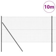 Оградa с колчета Сив 1.2 x 10 m Стомана