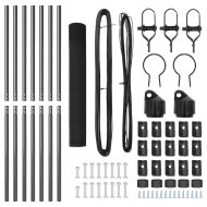 Оградa с колчета Сив 1.2 x 10 m Стомана