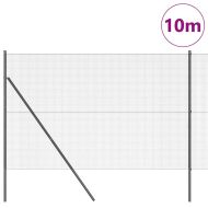 Оградa с колчета Сив 1.6 x 10 m Стомана