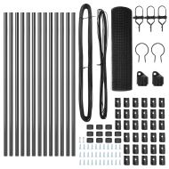 Оградa с колчета Сив 0.8 x 25 m Стомана