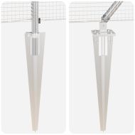 Оградa с колчета Сребрист 0.8 x 10 m Стомана