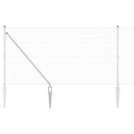 Оградa с колчета Сребрист 1.2 x 10 m Стомана