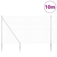 Оградa с колчета Сребрист 1.5 x 10 m Стомана