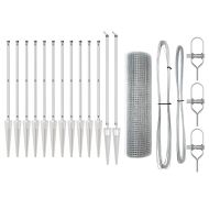 Оградa с колчета Сребрист 0.6 x 25 м Стомана