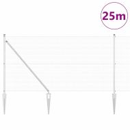 Оградa с колчета Сребрист 1.2 x 25 m Стомана