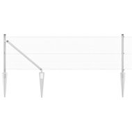 Оградa с колчета Сребрист 0.5 x 50 м Стомана