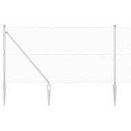 Оградa с колчета Сребрист 1.2 x 50 m Стомана