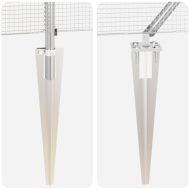 Оградa с колчета Сребрист 0.4 x 100 м Стомана