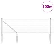 Оградa с колчета Сребрист 0.4 x 100 м Стомана