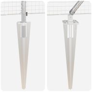 Оградa с колчета Сребрист 0.6 x 100 м Стомана