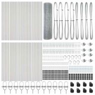 Оградa с колчета Сребрист 1 x 100 m Стомана