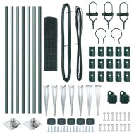 Оградa с колчета Зелен 0.8 x 10 m Стомана