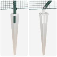 Оградa с колчета Зелен 0.5 x 25 м Стомана