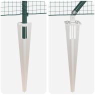 Оградa с колчета Зелен 0.6 x 25 м Стомана