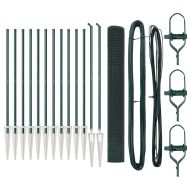 Оградa с колчета Зелен 1.4 x 25 m Стомана