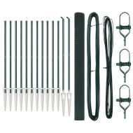 Оградa с колчета Зелен 1.5 x 25 m Стомана