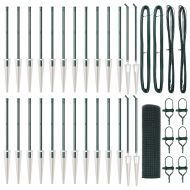 Оградa с колчета Зелен 0.4 x 50 м Стомана