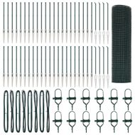 Оградa с колчета Зелен 0.6 x 100 м Стомана