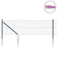 Оградa с колчета Зелен 0.8 x 100 м Стомана