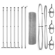 Оградa с колчета Сребрист 0.4 x 10 м Стомана