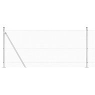 Оградa с колчета Сребрист 0.8 x 10 m Стомана