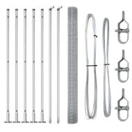 Оградa с колчета Сребрист 1.4 x 10 m Стомана