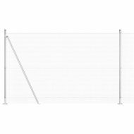 Оградa с колчета Сребрист 1.6 x 10 m Стомана