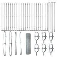 Оградa с колчета Сребрист 1 x 50 m Стомана