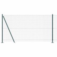 Оградa с колчета Зелен 1.2 x 10 m Стомана