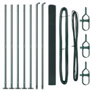 Оградa с колчета Зелен 1.4 x 10 m Стомана