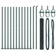 Оградa с колчета Зелен 0.8 x 25 m Стомана