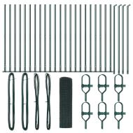 Оградa с колчета Зелен 1 x 50 m Стомана