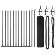 Оградa с колчета Сив 0.6 x 25 м Стомана