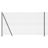 Оградa с колчета Сив 1.2 x 25 m Стомана