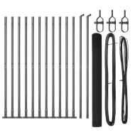 Оградa с колчета Сив 1.4 x 25 m Стомана