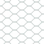 Оградa с колчета Зелен 0.5 x 10 м Покрит със PVC стомана