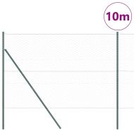 Оградa с колчета Зелен 1.6 x 10 m Покрит със PVC стомана
