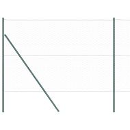 Оградa с колчета Зелен 1.5 x 100 м Покрит със PVC стомана